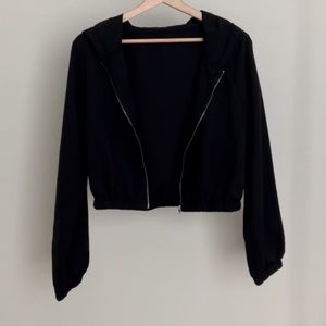 cropped water repellent jacket